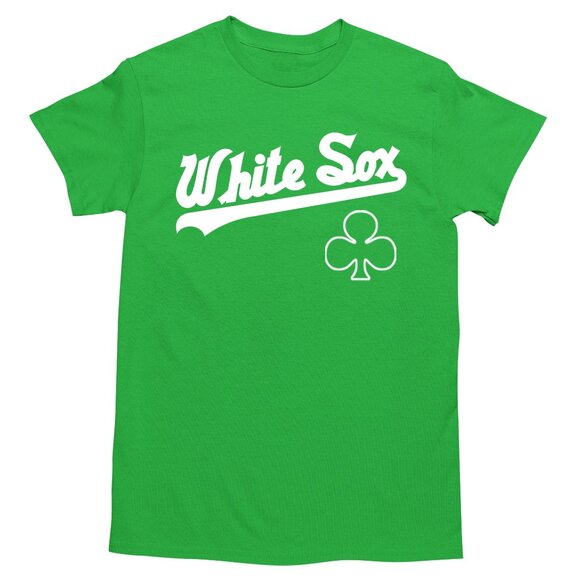 NEW Chicago White Sox Wordmark St Patricks T-Shirt IRISH GREEN - Picture 1 of 2